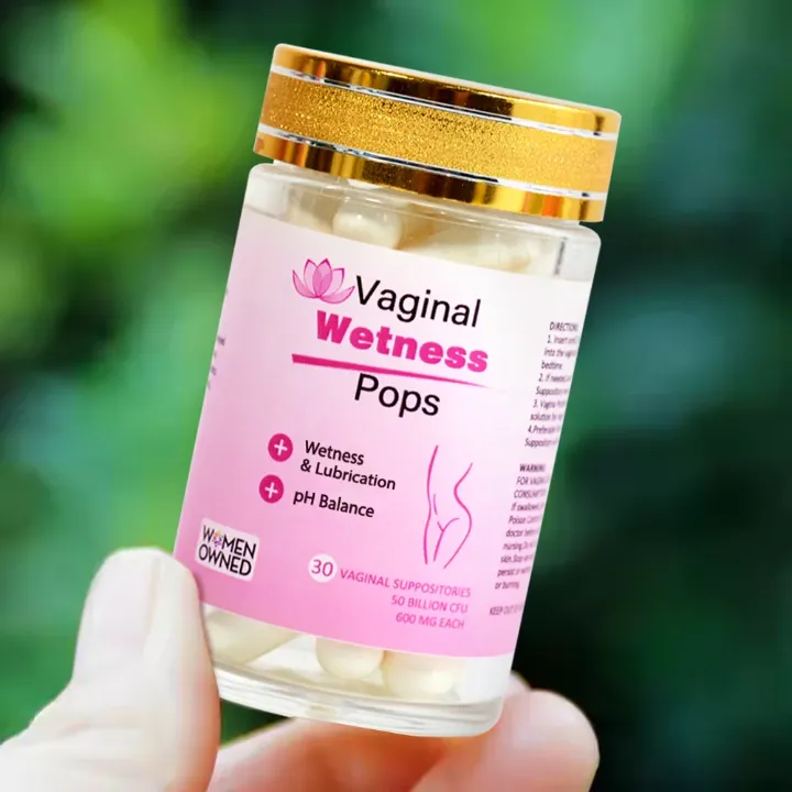 Vaginal Wetness Pops – Suppositoires Probiotiques pour Hydratation Intime & Lubrification Naturelle