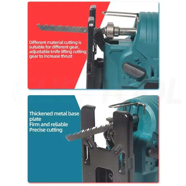 Scie Sauteuse Sans Fil 21V – Brushless à Batterie Lithium Rechargeable, Puissante et Polyvalente