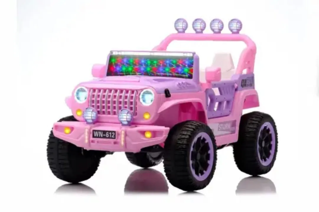 Jeep Électrique 4x4 Éclaireur LED – Modèle 612 (Blanc)