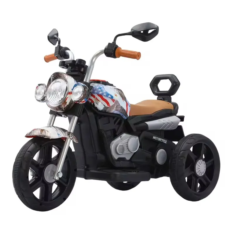 Moto Électrique Enfant 3 Roues – Modèle Sport avec Sons et Lumières