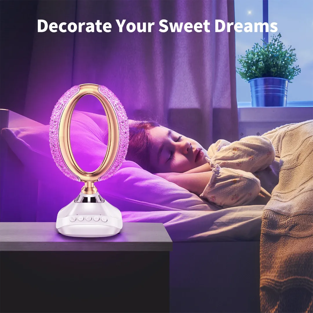 Lampe Coranique Bluetooth avec Haut-parleur – Modèle Ovale Luxe