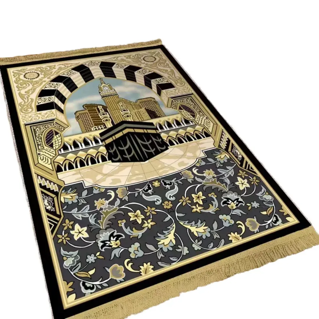 Tapis de Prière Kaaba Design – Moelleux et Antidérapant
