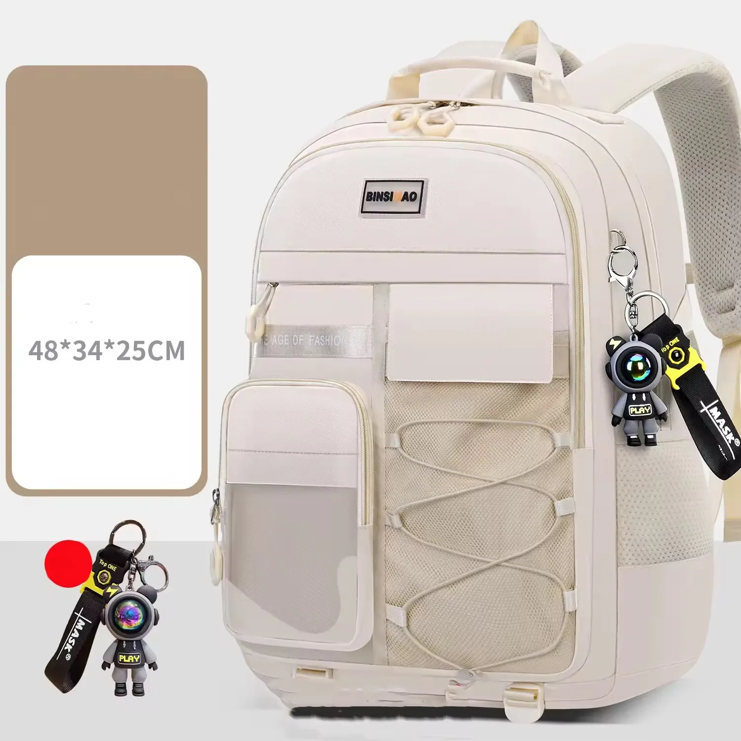 Sac à Dos Scolaire Unisexe – Grande Capacité, Étanche, Résistant à l’Usure, Style Sport et Élégant