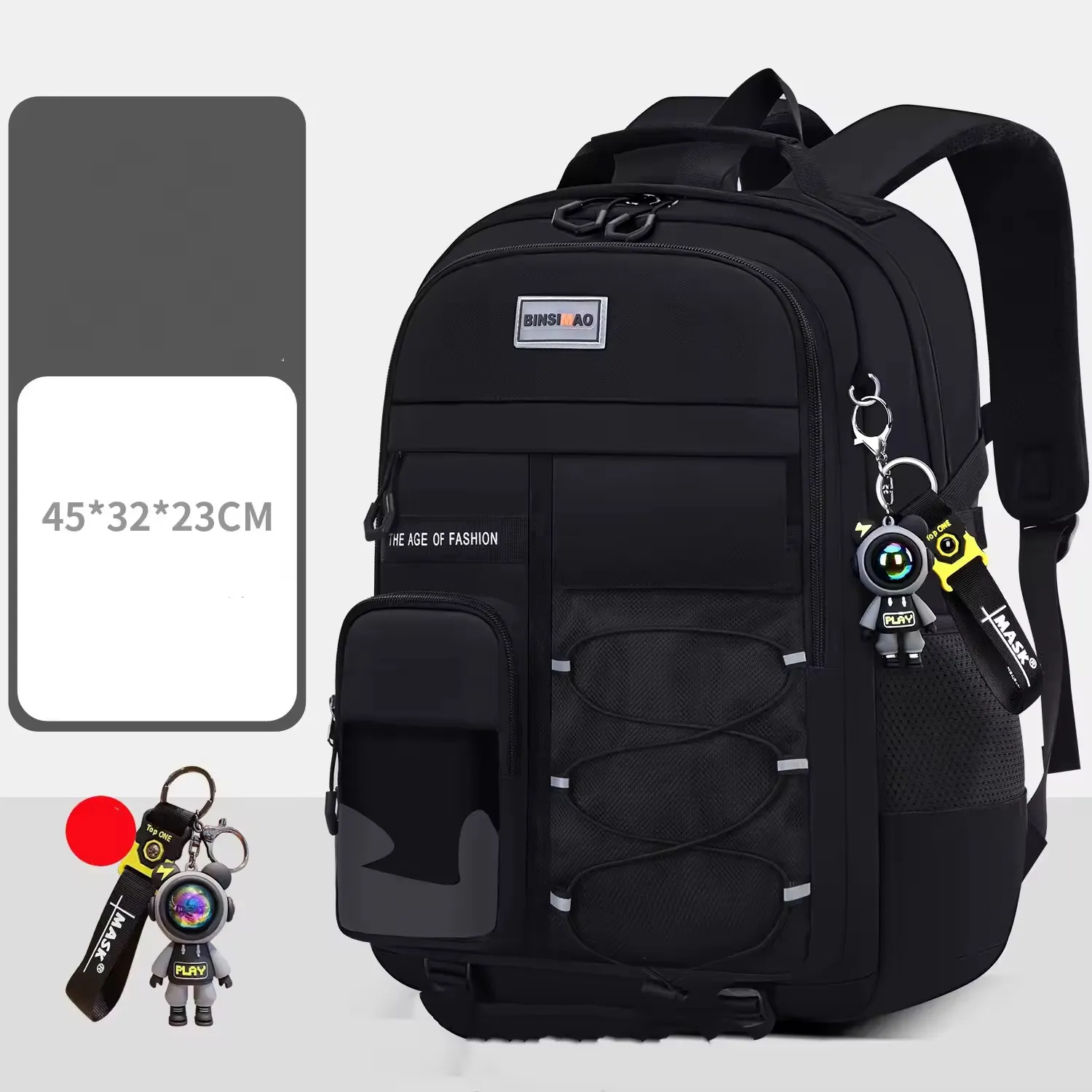 Sac à Dos Scolaire Unisexe – Grande Capacité, Étanche, Résistant à l’Usure, Style Sport et Élégant