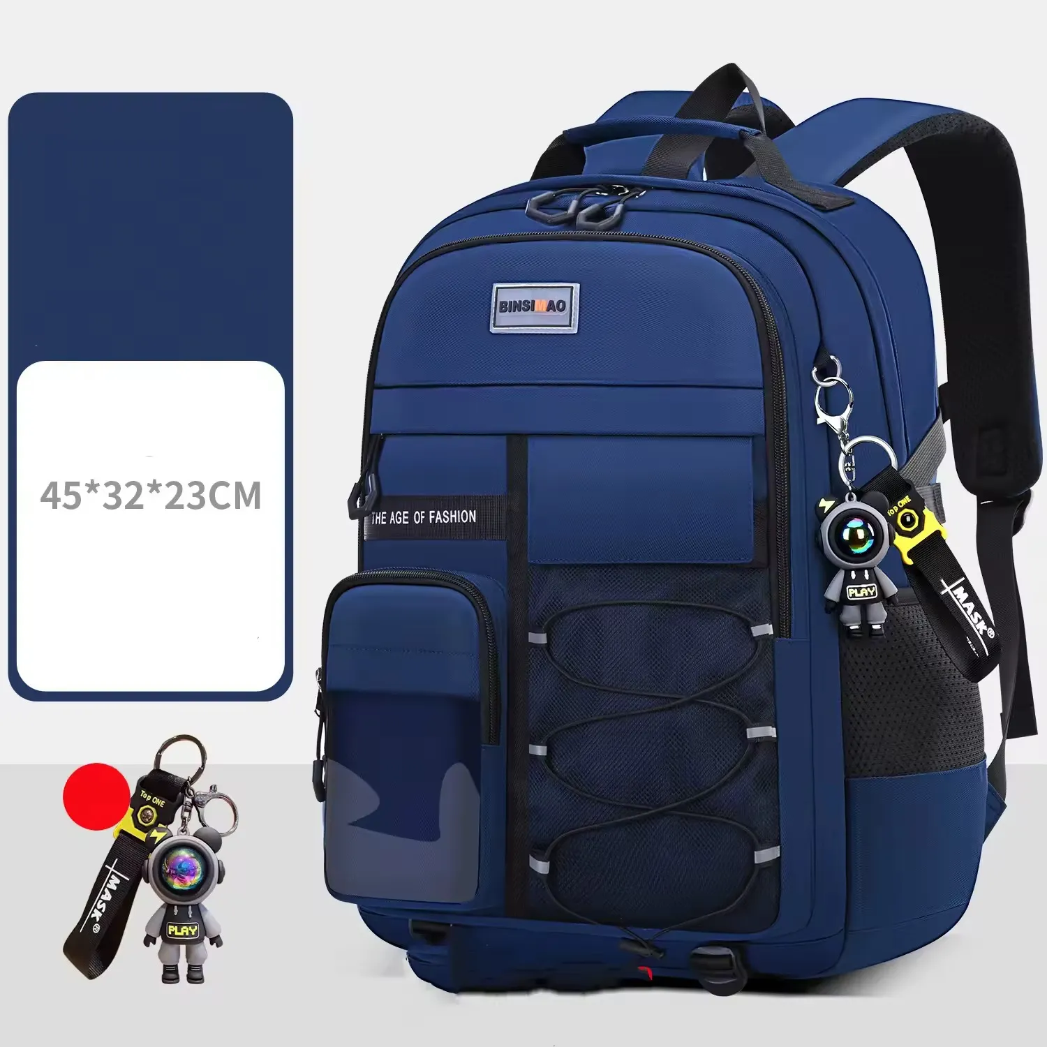 Sac à Dos Scolaire Unisexe – Grande Capacité, Étanche, Résistant à l’Usure, Style Sport et Élégant