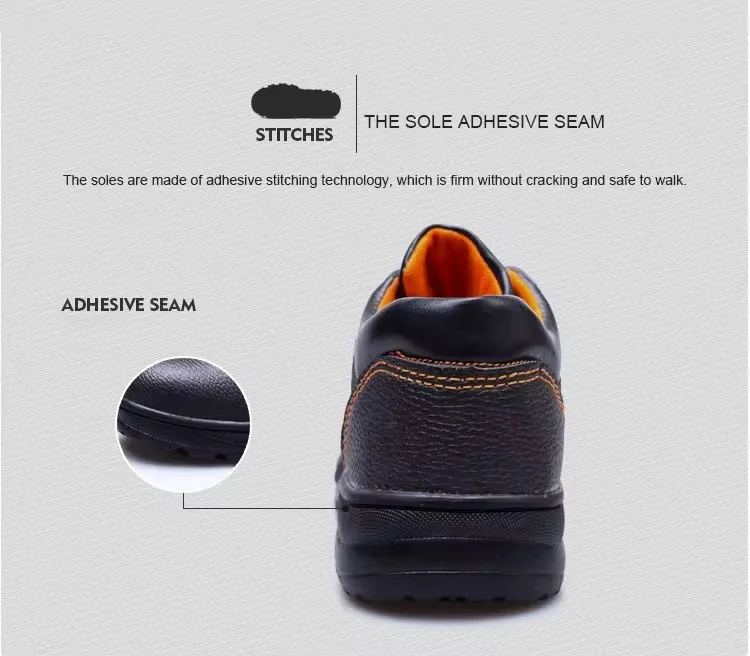 Bottes de Sécurité Homme en Cuir – Antidérapantes, Embout Acier, Semelle Renforcée, Confort de Travail