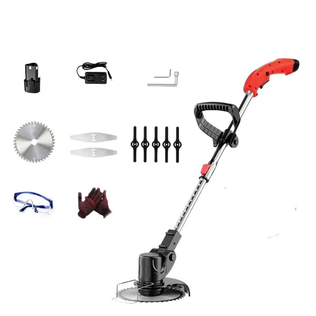 Tondeuse Électrique Sans Fil 21V – Manche Réglable, Batterie Lithium, Haute Puissance 1800W