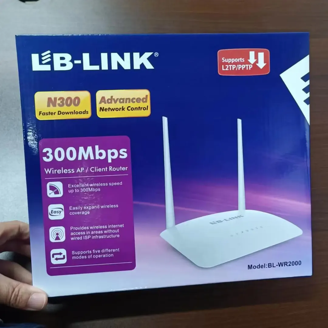 Routeur Wi-Fi Sans Fil LB-Link BL-WR2000 – 300Mbps, 4 Ports LAN, Fréquence 2.4GHz