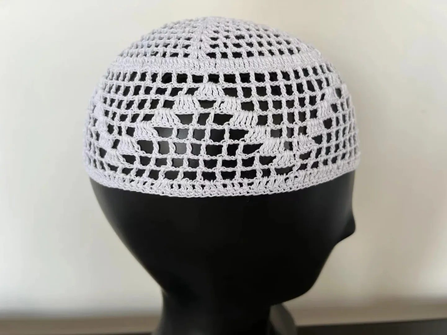 Tapis de Prière Musulman Velours – Bleu Royal Motif Mihrab