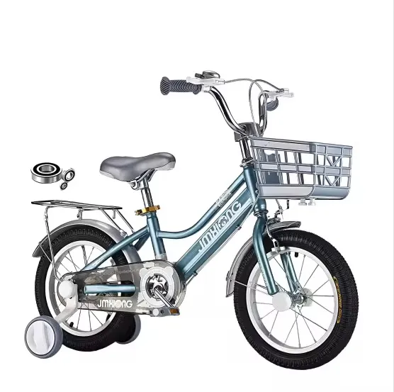 🚲 Vélo Enfant 14 à 16 pouces – Cadre Aluminium JINXHONG avec Panier Métal et Roues d’Appui – Réglable et Résistant