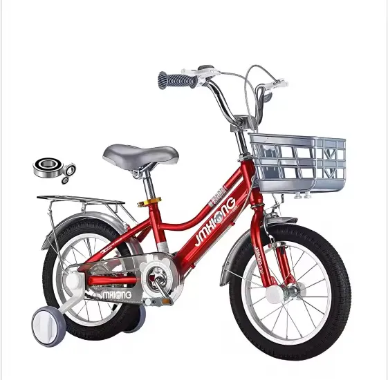🚲 Vélo Enfant 14 à 16 pouces – Cadre Aluminium JINXHONG avec Panier Métal et Roues d’Appui – Réglable et Résistant