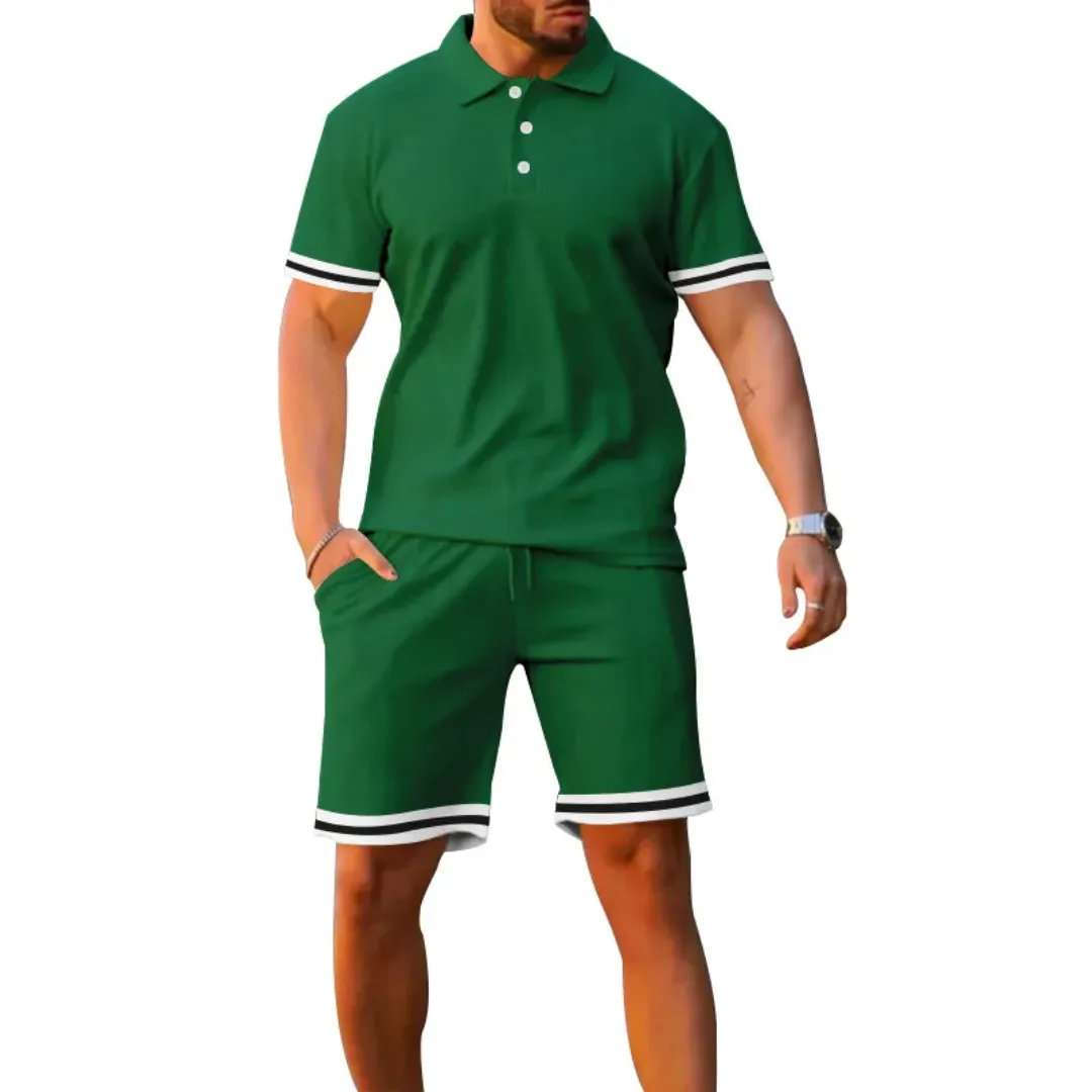Ensemble Polo et Short Homme – Style Décontracté, Multiples Couleurs, Confort Estival