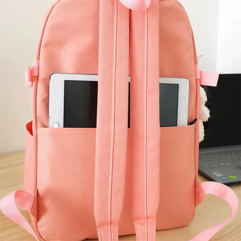 Ensemble de 5 Sacs Scolaires Fille – Sac à Dos, Sac à Main, Pochette Stylée et Trousse, Design Mignon et Pratique