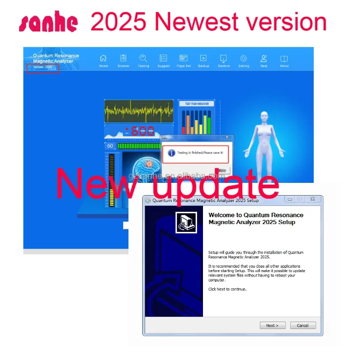 Analyseur Quantique de Santé – QRM Analyzer Portable avec Étui et Accessoires