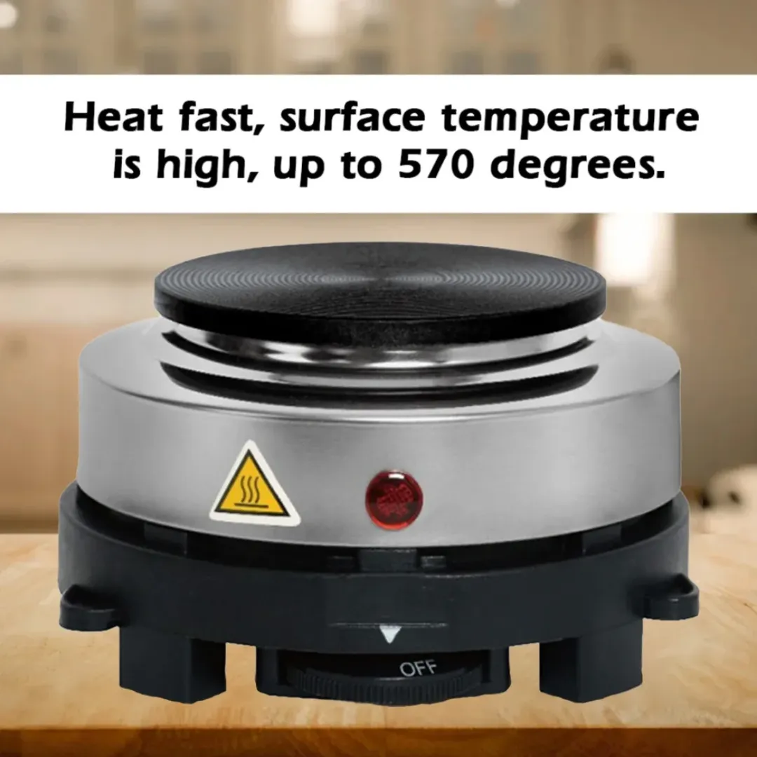Plaque Chauffante Électrique Portable 1 Feu – Chauffage Rapide pour Café, Thé et Cuisson Simple