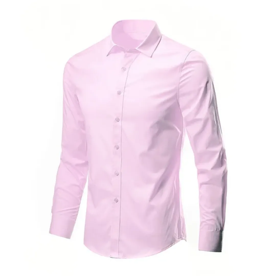 Chemise Classique Homme à Manches Longues – Coupe Ajustée