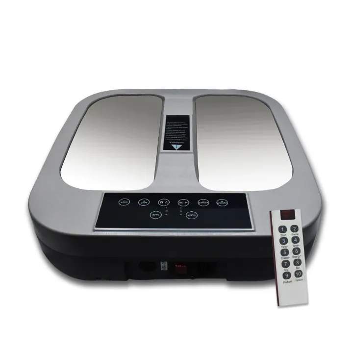 Tera 90 P100. Plateforme de Massage Terahertz avec Ceinture Chauffante – Thérapie Quantique 5G, Soulagement Complet Pieds & Dos