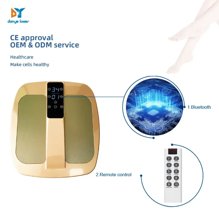 Tera 90 P100. Plateforme de Massage Terahertz avec Ceinture Chauffante – Thérapie Quantique 5G, Soulagement Complet Pieds & Dos