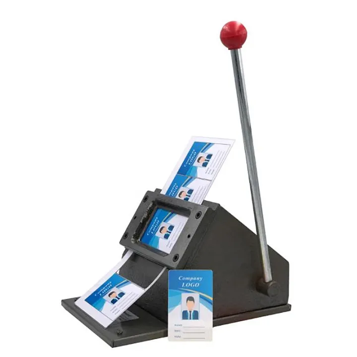 Presse manuelle de découpe PVC pour cartes – Machine à levier pour badge ID, cartes membres et plastiques