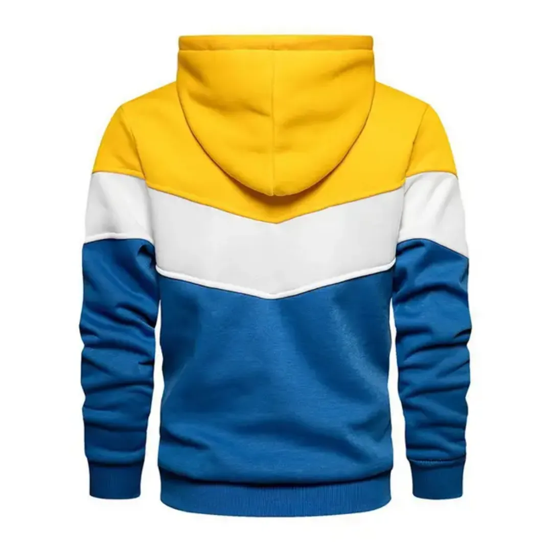 Sweat à Capuche Homme Tricolore – Style Urbain et Confort