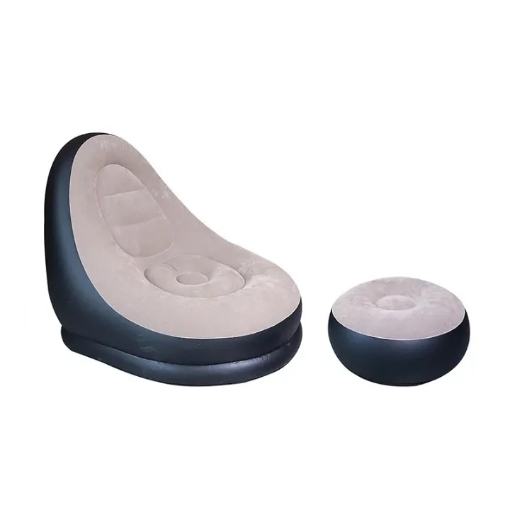 Fauteuil Gonflable avec Repose-Pieds – Design Ergonomique & Multicolore