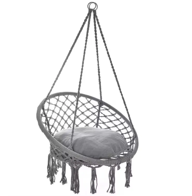 Balançoire Suspendue en Macramé - Style Œuf