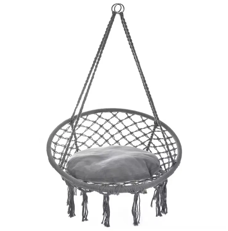 Balançoire Suspendue en Macramé - Style Œuf