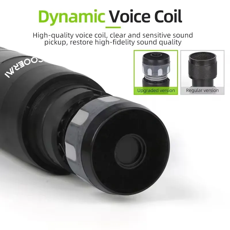 🎤 Microphone Sans Fil Professionnel GOOEMicrophones sans fil GOOERMI MIM-MRA58 - Duo professionnel rechargeable avec récepteur Jack 6.35mm