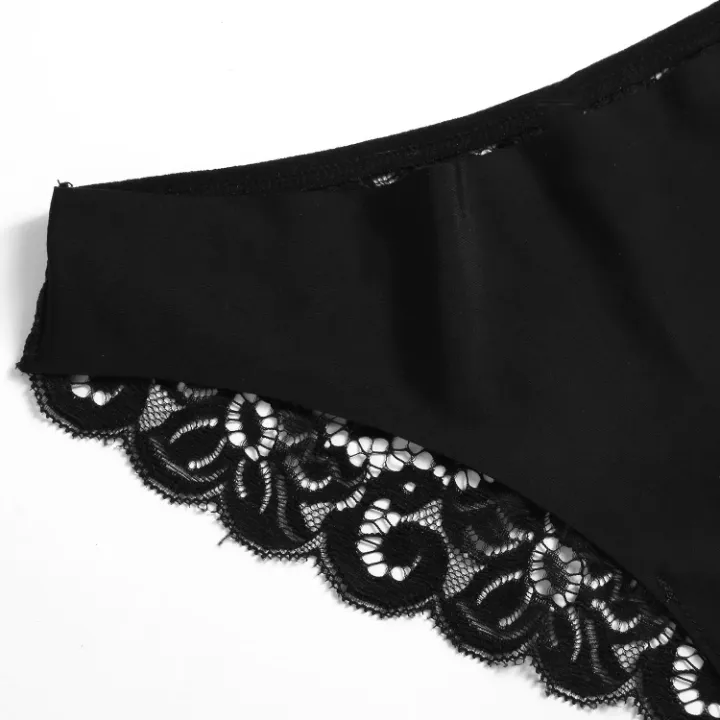 👙 Lot de Culottes Féminines Ultra Douces avec Dentelle – Confort & Élégance