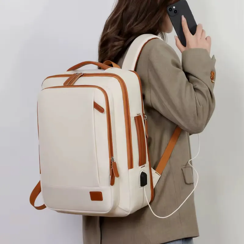 Sac à Dos pour Ordinateur Portable – Étanche, USB Intégré, Unisexe, Design Élégant et Personnalisable