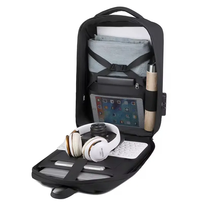 🎒 Sac à Dos Intelligent Antivol – Coque Rigide & Port USB