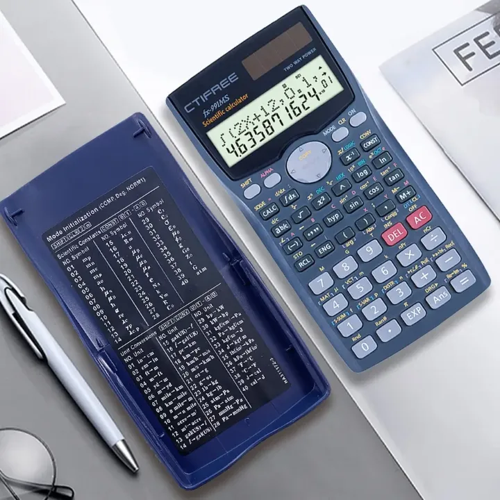 Calculatrice Scientifique FX-991MS – 401 Fonctions, Solaire & Pile, Idéale pour Étudiants et Ingénieurs