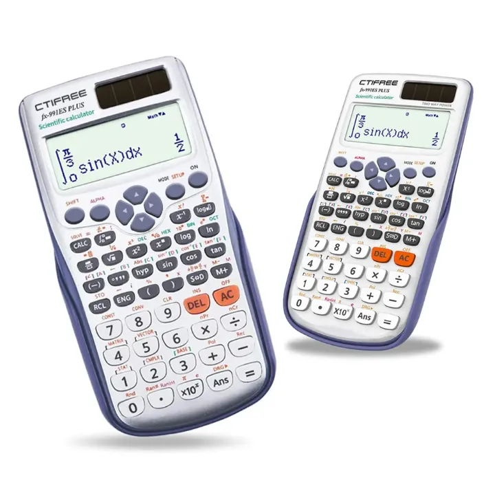 Calculatrice Scientifique CTIFREE fx-991ES PLUS – 417 Fonctions, Affichage 4 Lignes, Design Pliable