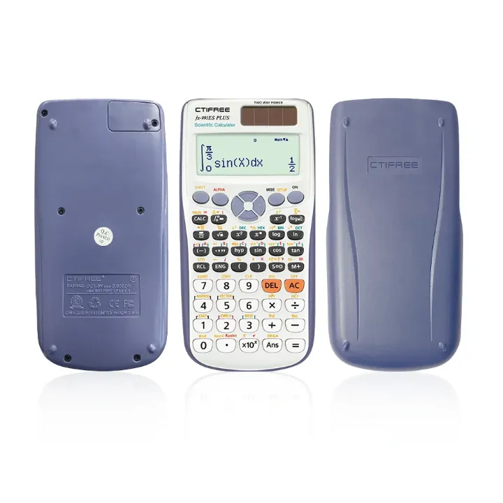 Calculatrice Scientifique CTIFREE fx-991ES PLUS – 417 Fonctions, Affichage 4 Lignes, Design Pliable