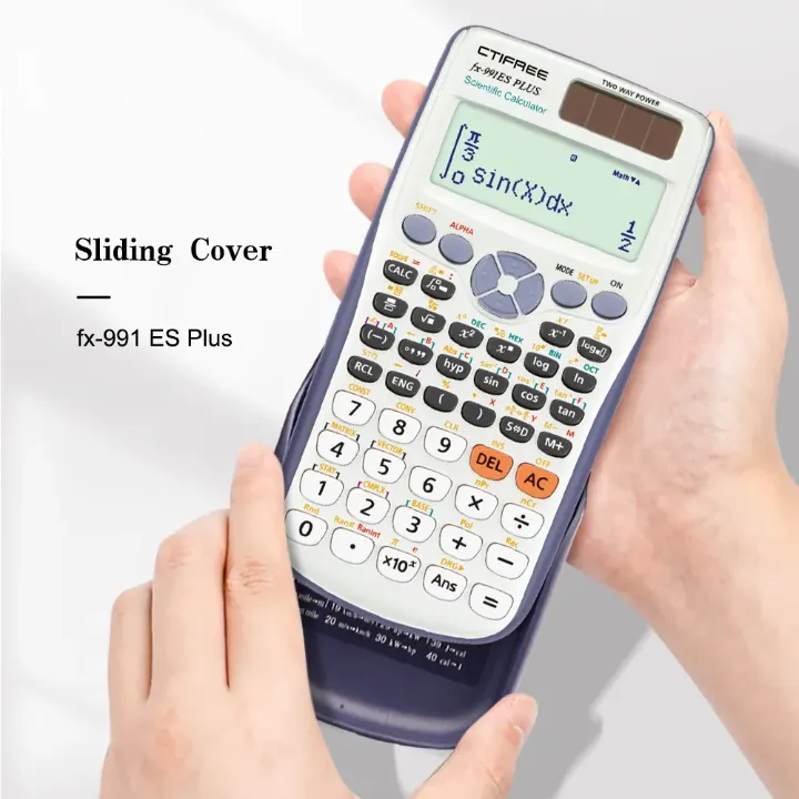 Calculatrice Scientifique CTIFREE fx-991ES PLUS – 417 Fonctions, Affichage 4 Lignes, Design Pliable