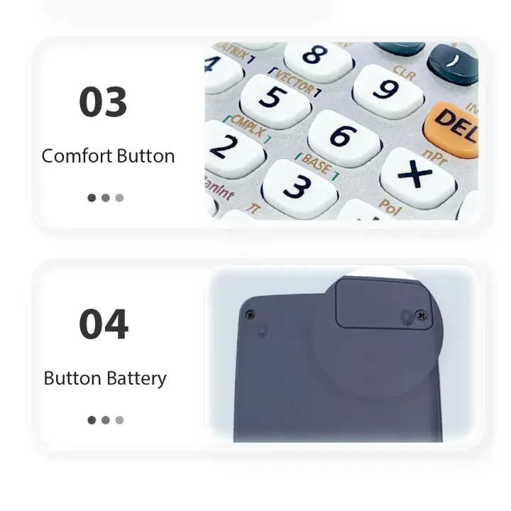 Calculatrice Scientifique CTIFREE fx-991ES PLUS – 417 Fonctions, Affichage 4 Lignes, Design Pliable