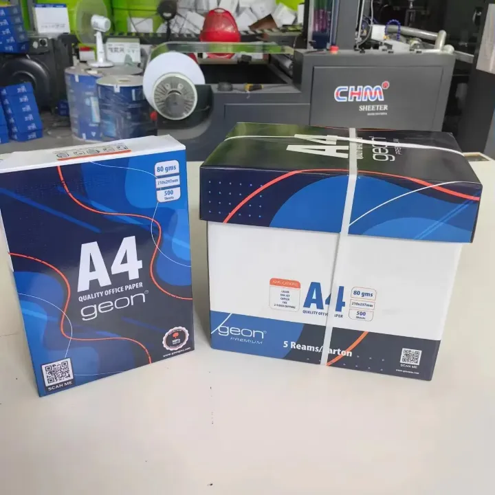Ramette de Papier A4 Geon Premium – 80g/m² – 500 Feuilles – Impression & Bureau