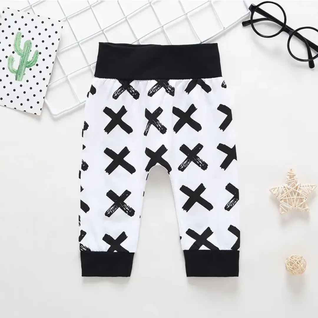 Ensemble Bébé 3 Pièces "Handsome Just Like Dad" – Noir et Blanc