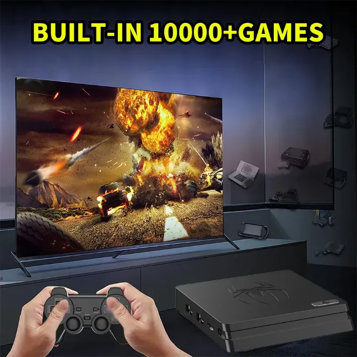 Topleo M4 Android TV Box Double Système – Console Rétro & Lecteur Multimédia avec Manettes Sans Fil