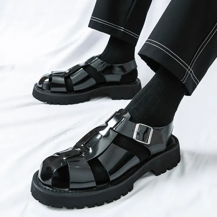 Sandales Fermées Homme – Style Pêcheur avec Semelle Épaisse Antidérapante