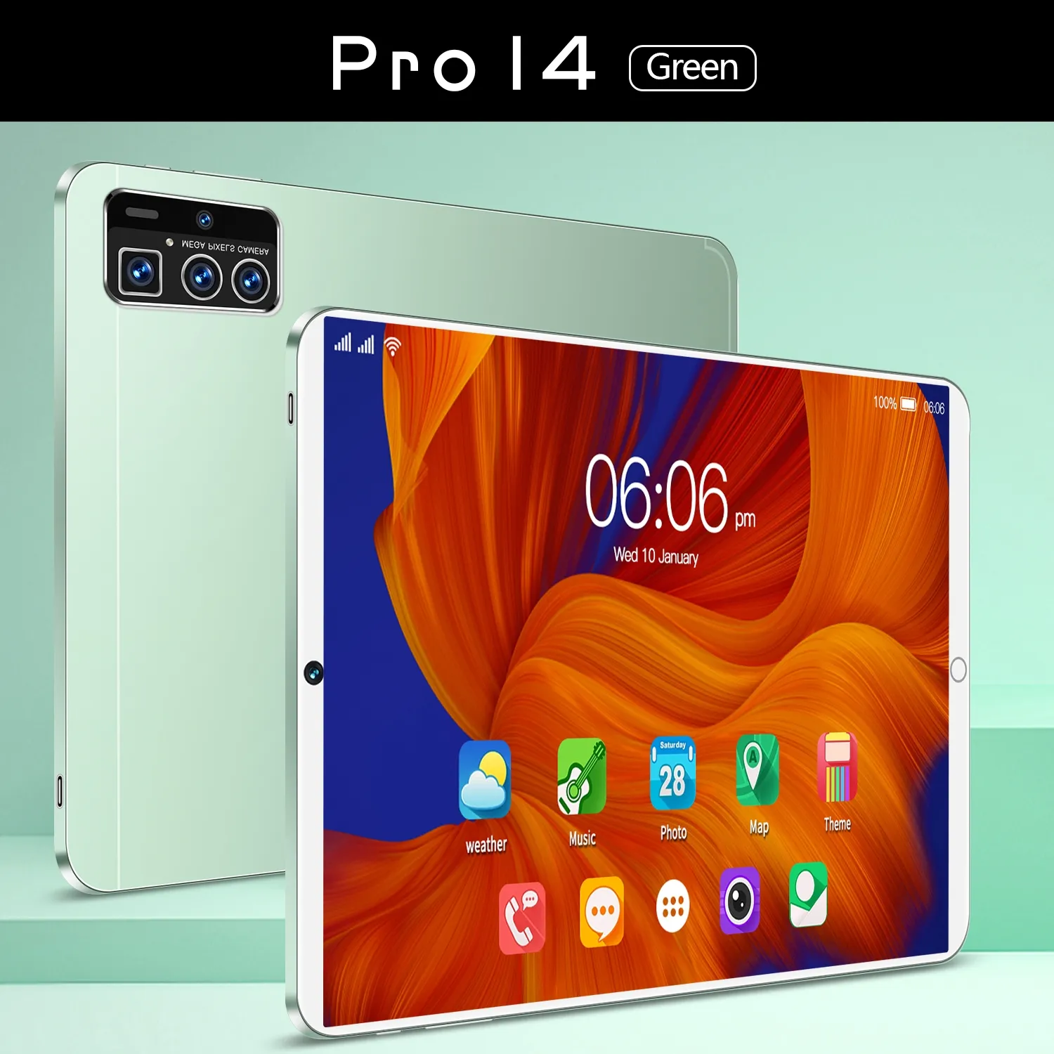 2025 Global 14 Pro Table PC personnalisé 16GB + 1TB tablette Android 12 pouces double SIM