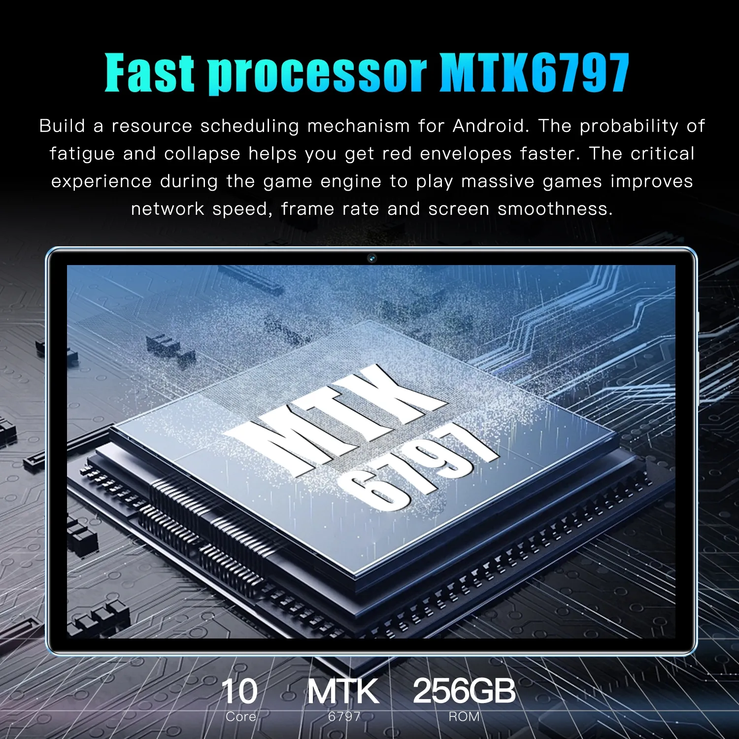 Tablette Android X11 Pro 10.1" 10 Cœurs 8 Go RAM 256 Go Stockage 4G WiFi