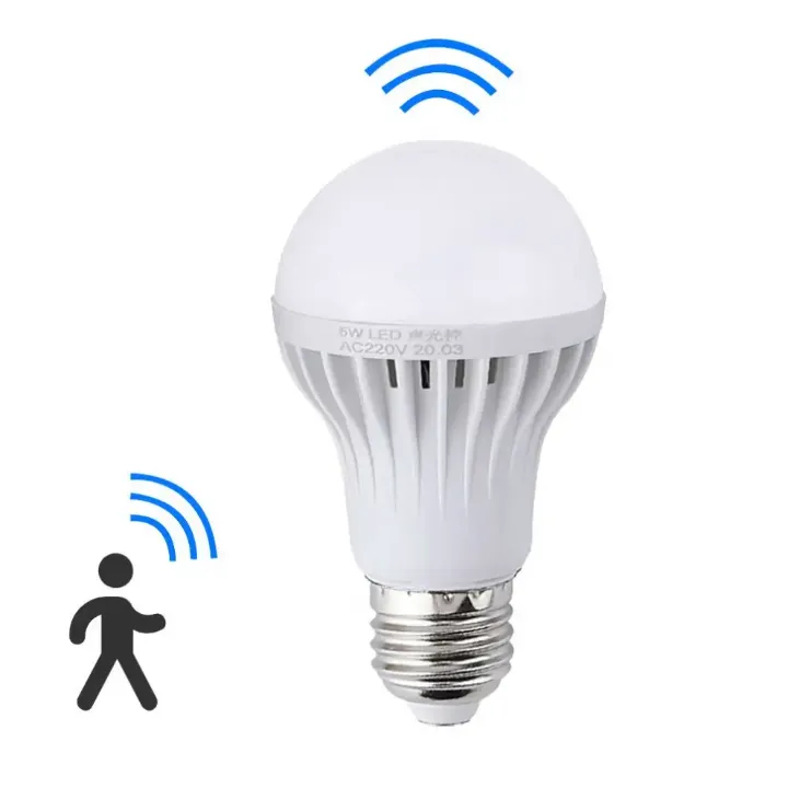 Lot de 100 Ampoules LED A60 7W Radar Induction – Détection Automatique de Mouvement