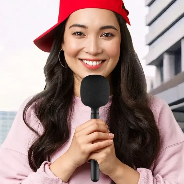 Microphone sans fil 3 en 1 pour interviews, studio, karaoké et enregistrement extérieur