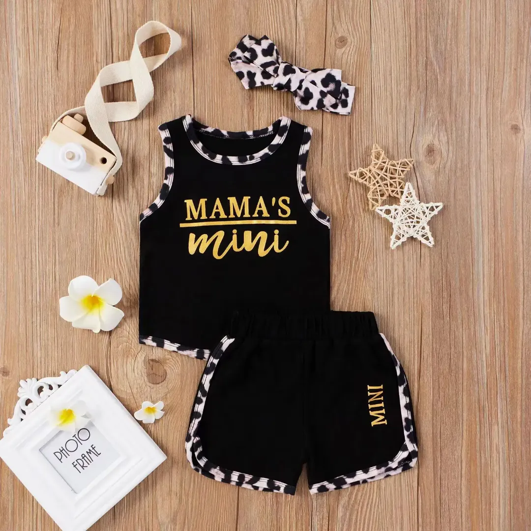 Ensemble 2 pièces pour filles - Manches volantes brodées