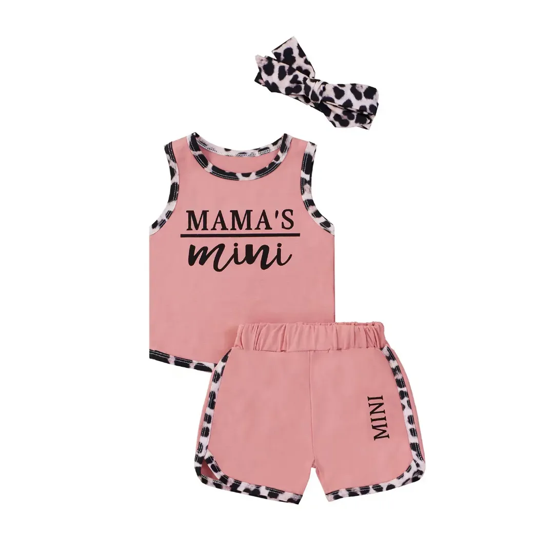 Ensemble 2 pièces pour filles - Manches volantes brodées