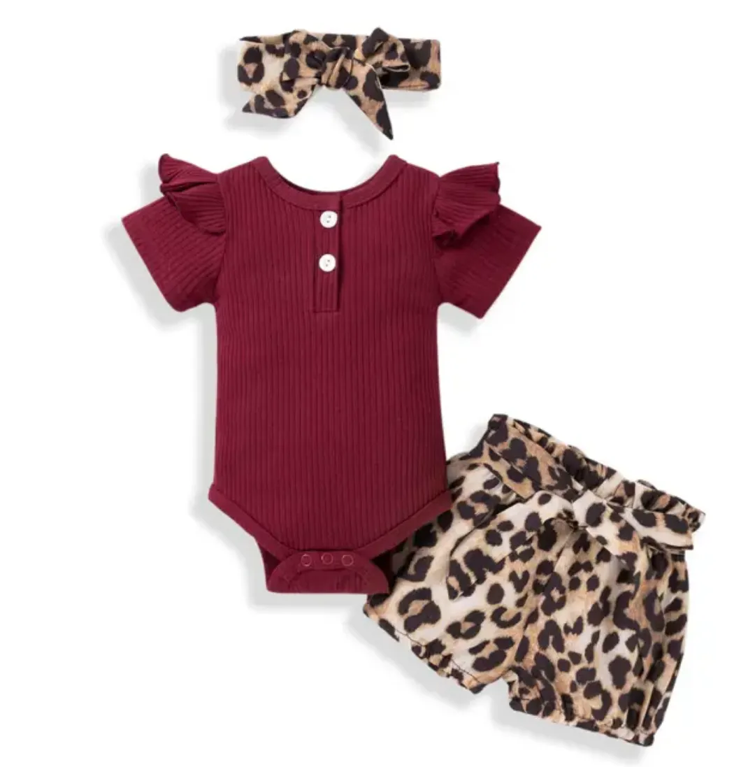 Offre Spéciale 3 À 6 Mois Été Nouveau-né Tenues Infantile Bébé Filles Vêtements Ensembles Avec Bandeaux