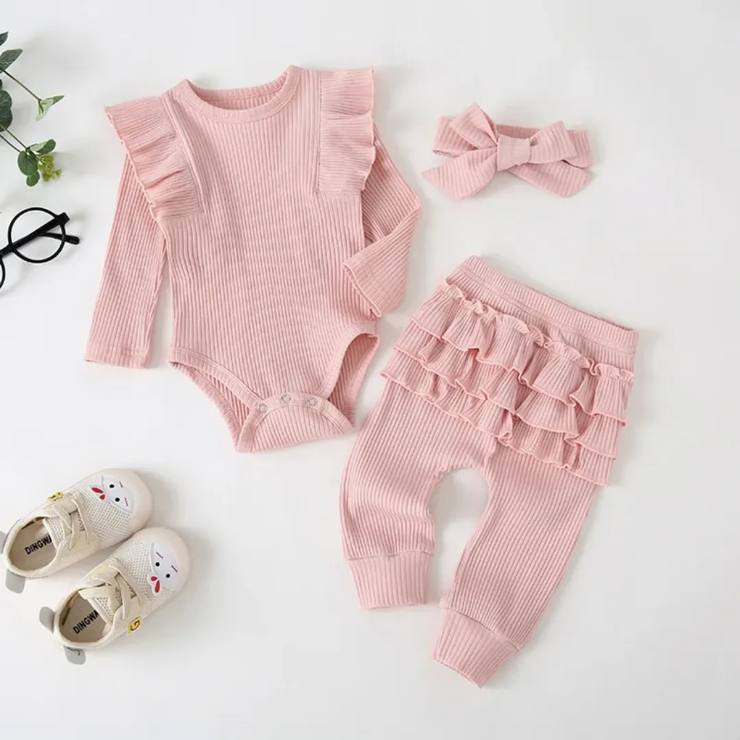 Ensemble de vêtements unisexe pour bébés 0-24 mois