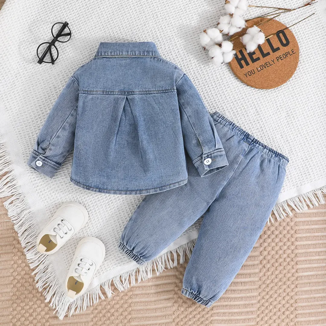 Ensemble veste en jean et pantalon pour garçon - Printemps 2025