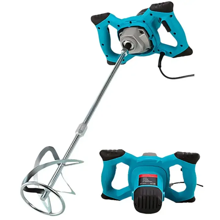 Bétonnière électrique industrielle 18V, 6 vitesses, mastic réglable, pour poudre et peinture